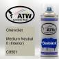 Preview: Chevrolet, Medium Neutral II (Interior), C9501: 400ml Sprühdose, von ATW Autoteile West.